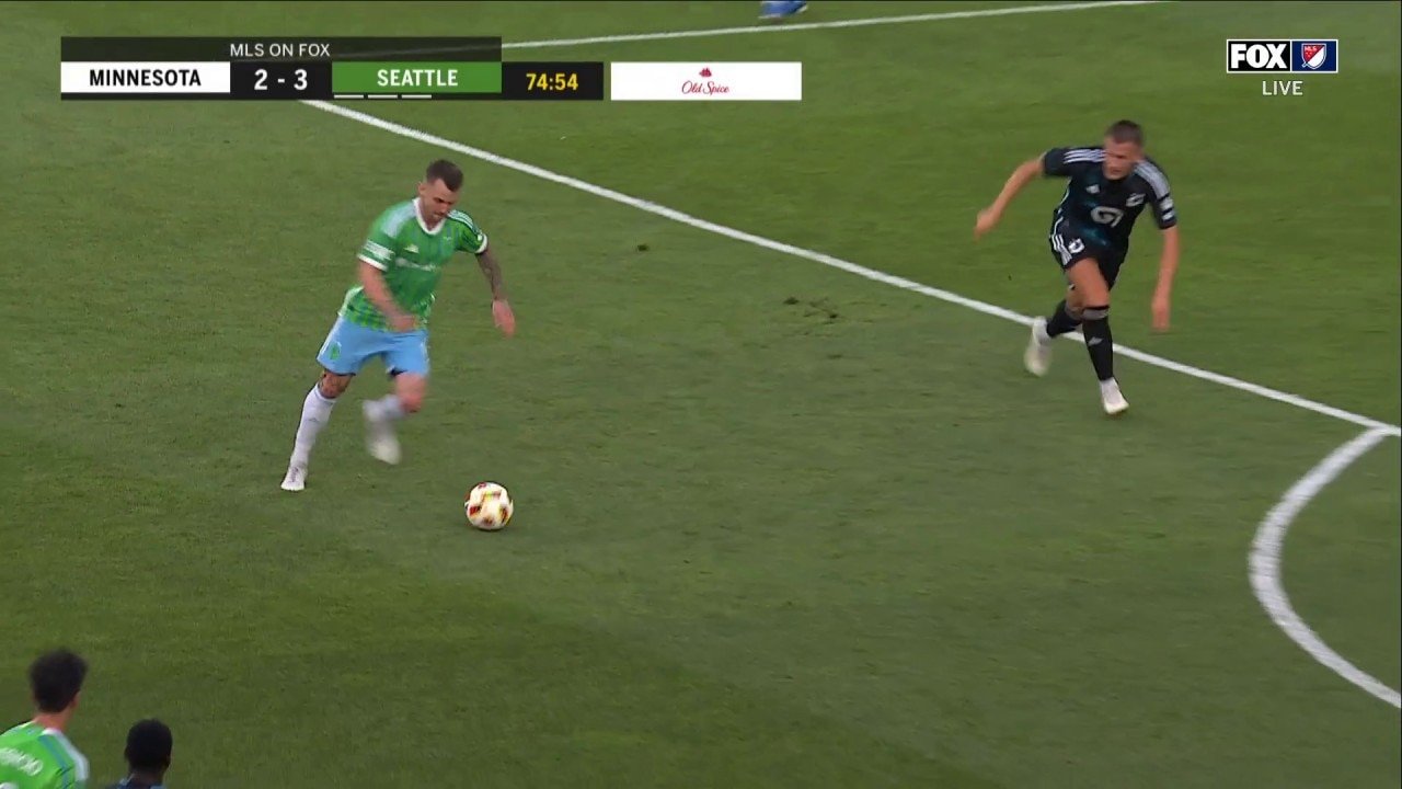 Albert Rusnak scores an outside-the-box SCREAMER to give Seattle Sounders 3-2 lead over Minnesota United FC