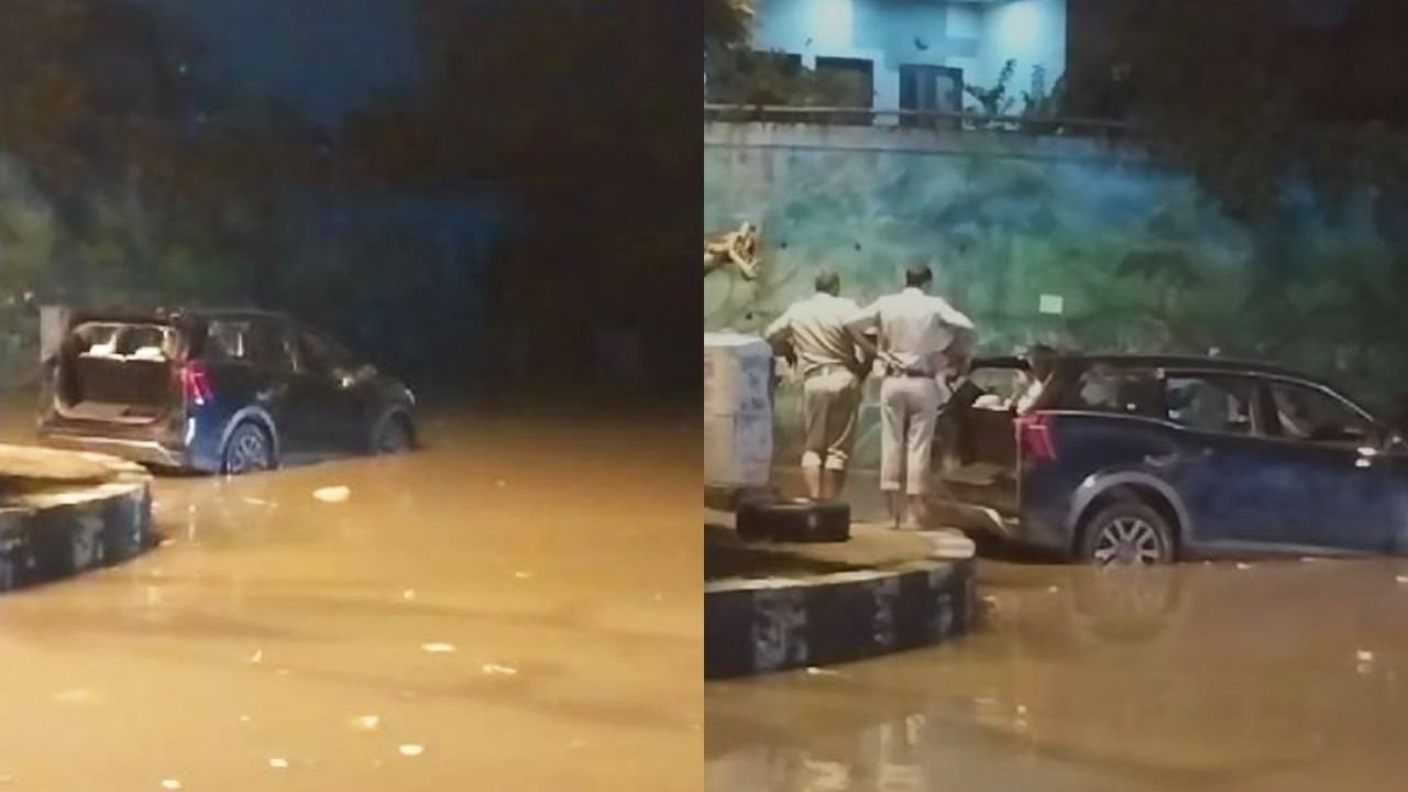 two died after a suv car was drowned in waterlogged underpass in faridabad 1726291165095 16 9 pHqWfc