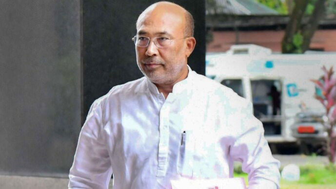 manipur cm n biren singh s residence attacked by mob amidst rising tension in the state 1731779144144 16 9 ar25B5