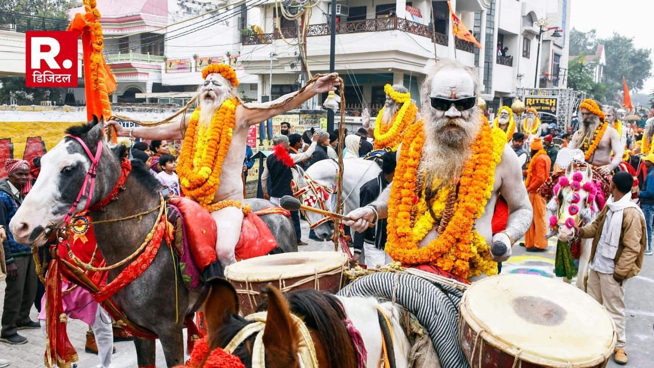 grand entry of shri panchayati akhara mahanirvani in maha kumbh 1735843807210 16 9