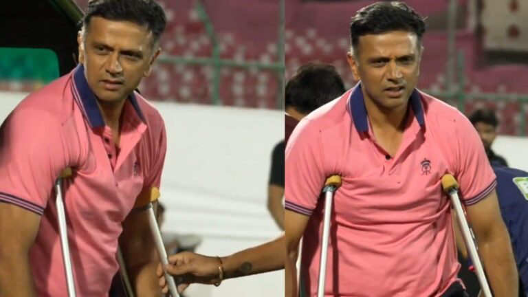 Rahul Dravid: बैसाखी पर राहुल द्रविड़...IPL से पहले राजस्थान रॉयल्स के फैंस के लिए किसी झटके से कम नहीं है ये वीडियो