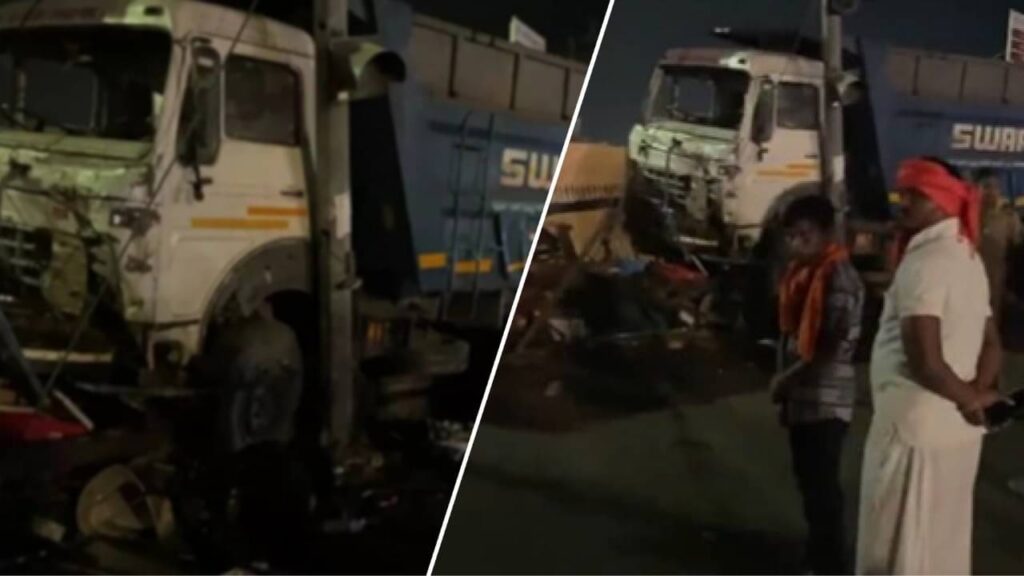 रामनगरी में रफ्तार का कहर, लता मंगेशकर चौक पर तेज रफ्तार डंपर ने कई गाड़ियों को मारी टक्कर; एक की मौत, 5 की हालत गंभीर